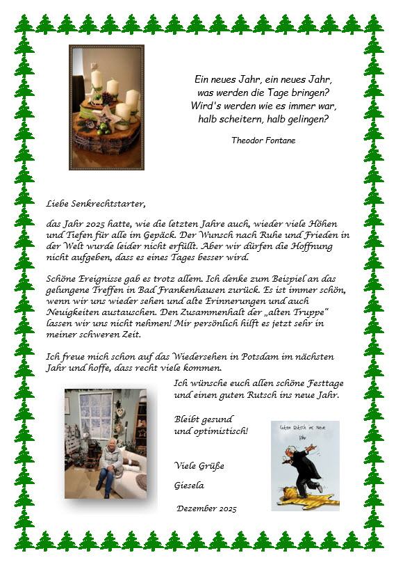 Weihnachtsgr&uuml;&szlig;e von Giesela